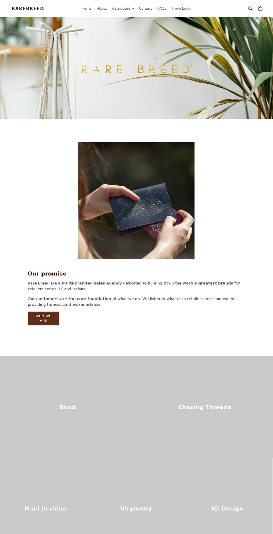 rarebreed.com shopify website screenshot