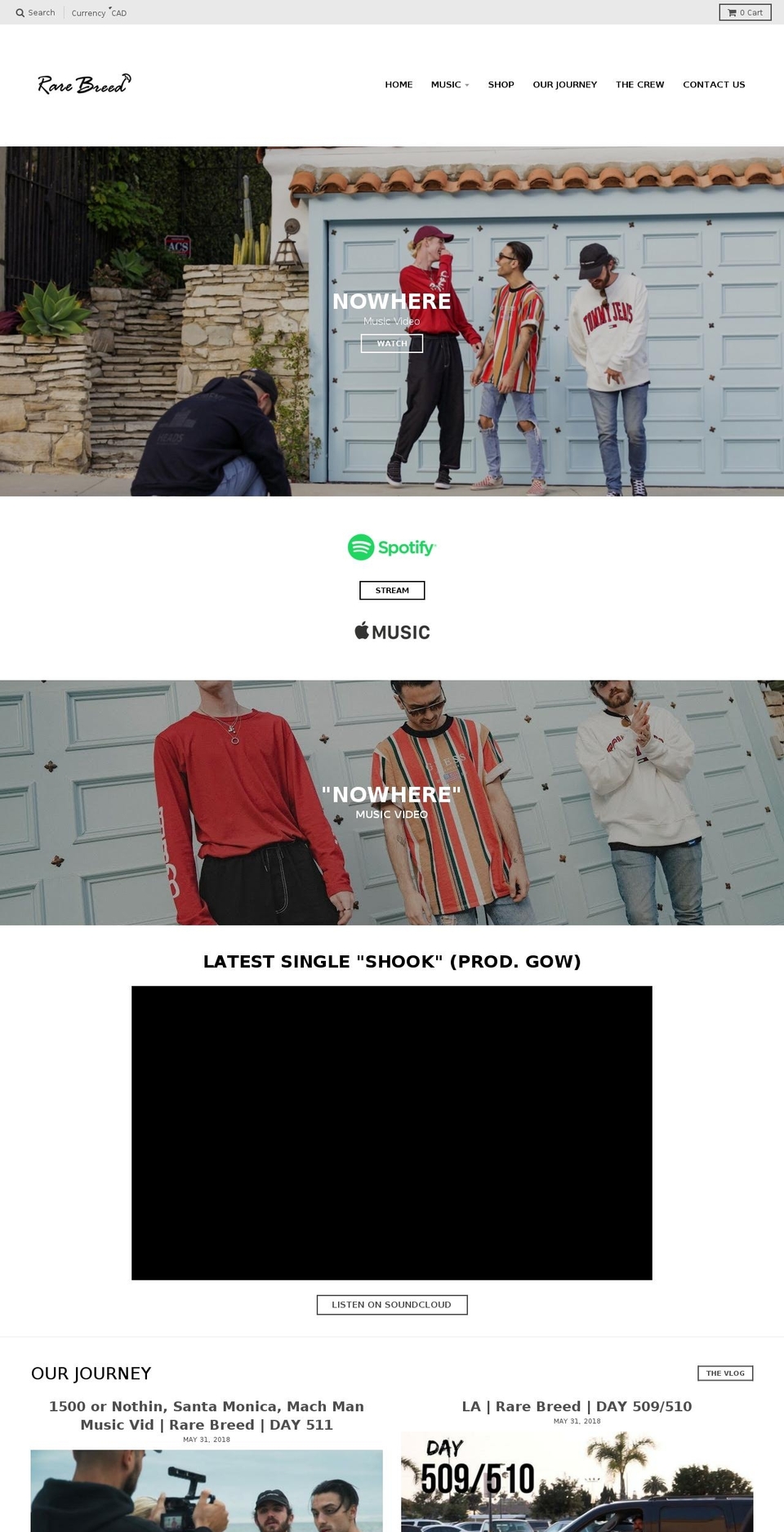 rarebreedculture.com — Shopify storefront screenshot