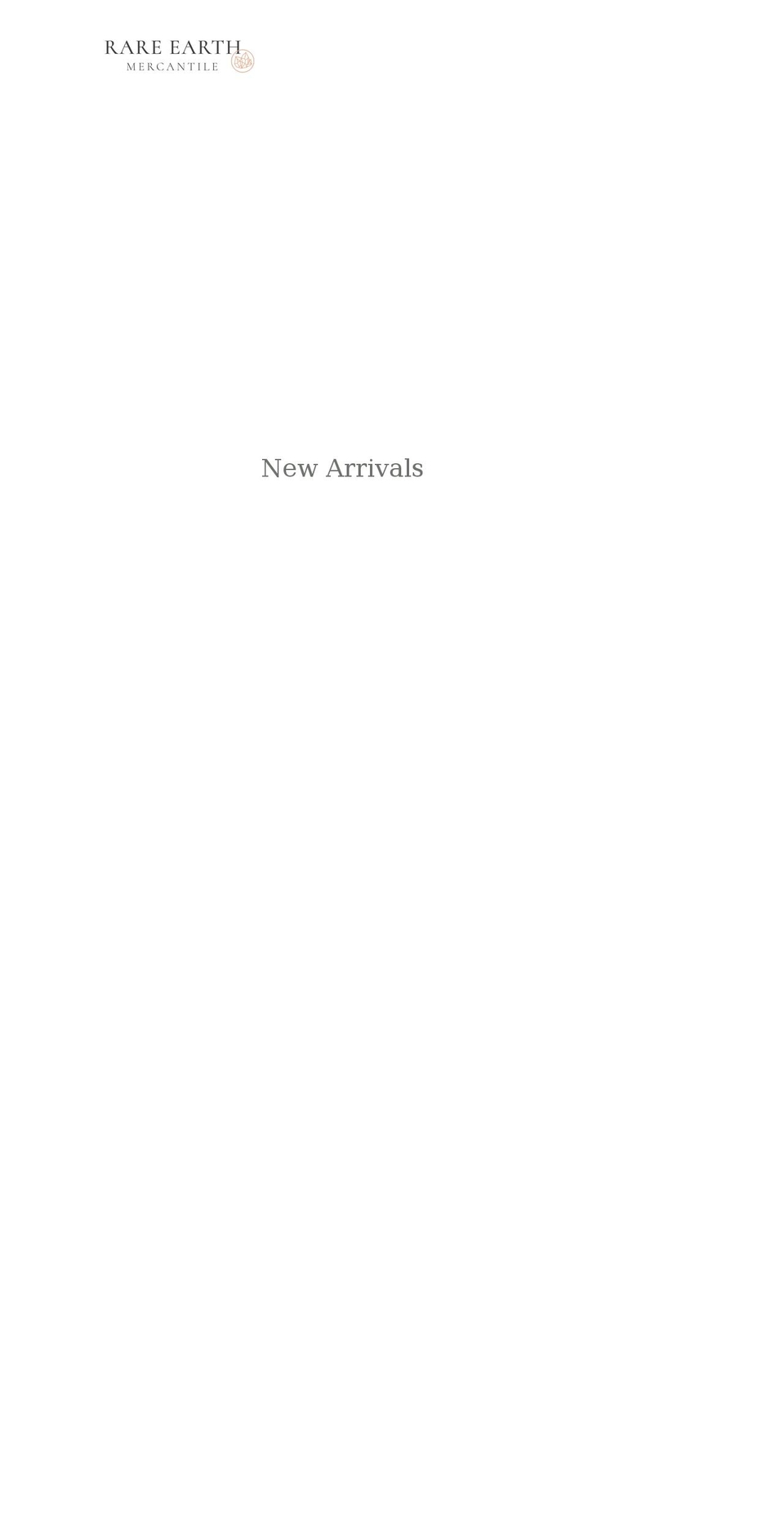 rareearthmercantile.com shopify website screenshot