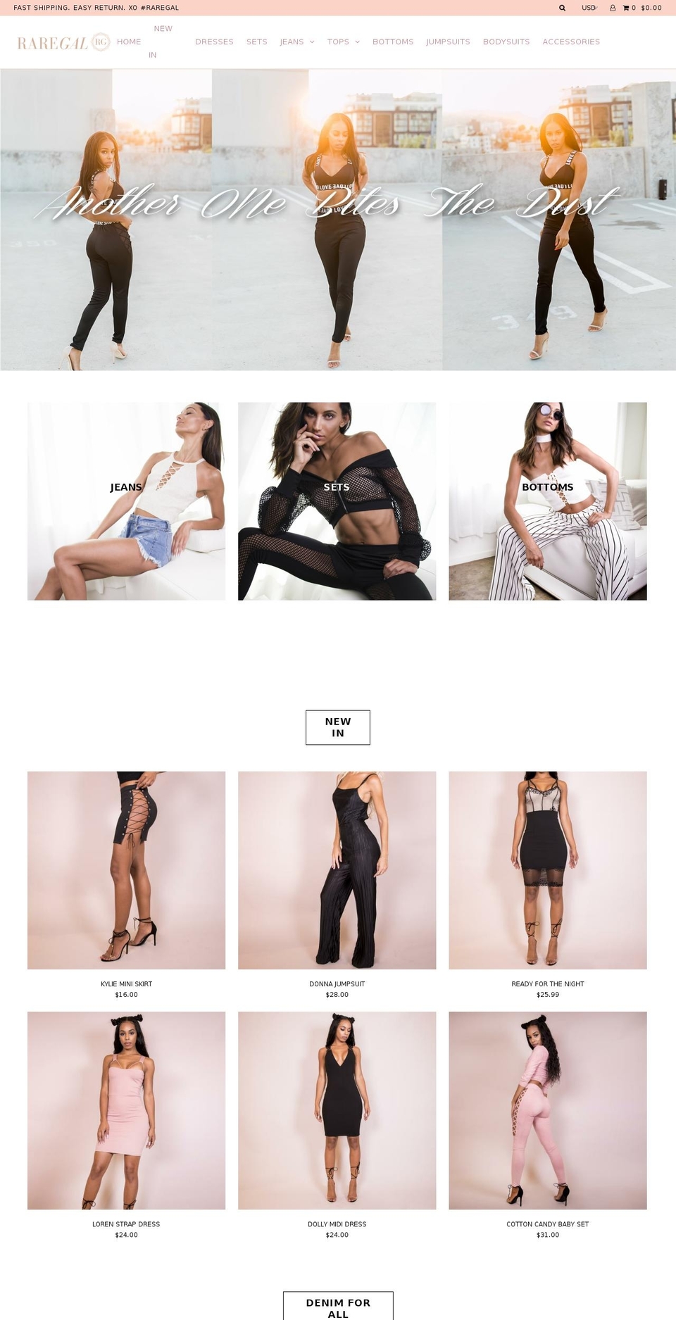 raregal.com — Shopify storefront screenshot