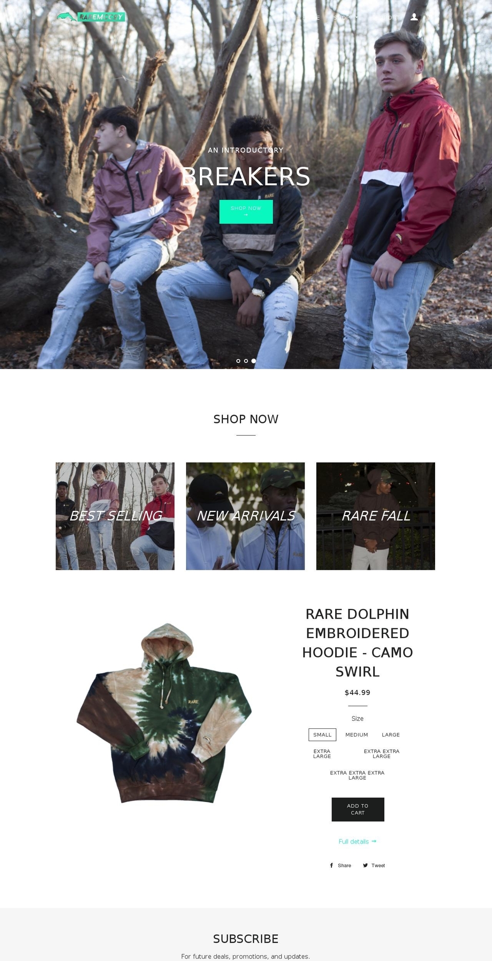 raremccoy.com — Shopify storefront screenshot
