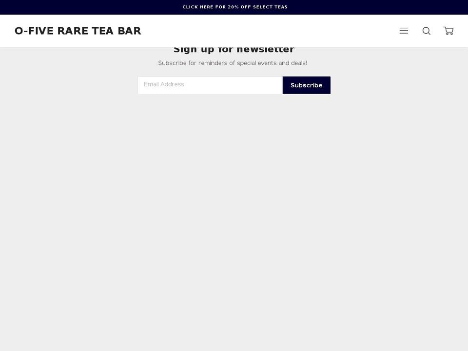 rareteabar.com — Shopify storefront screenshot