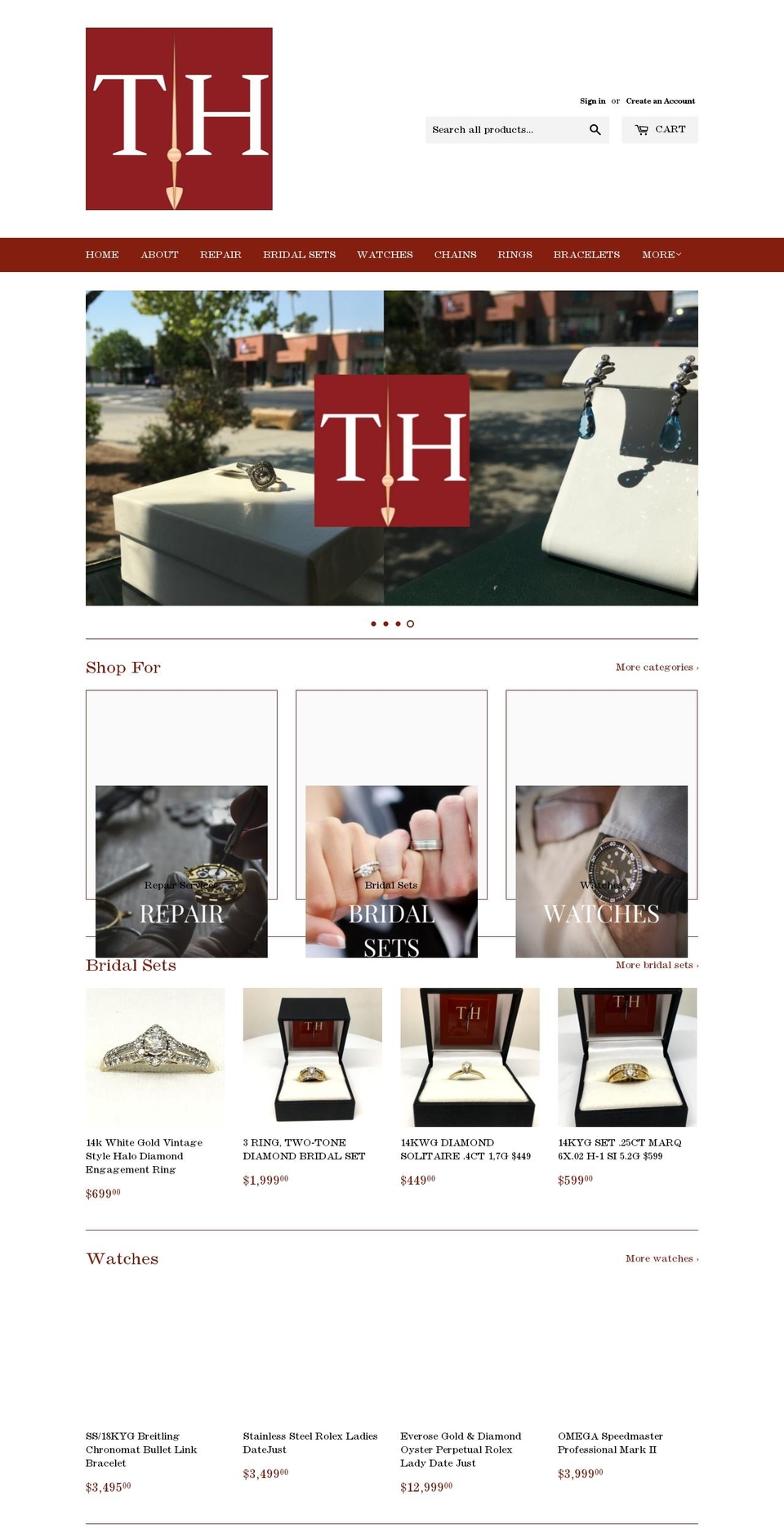 rarewatches.com — Shopify storefront screenshot