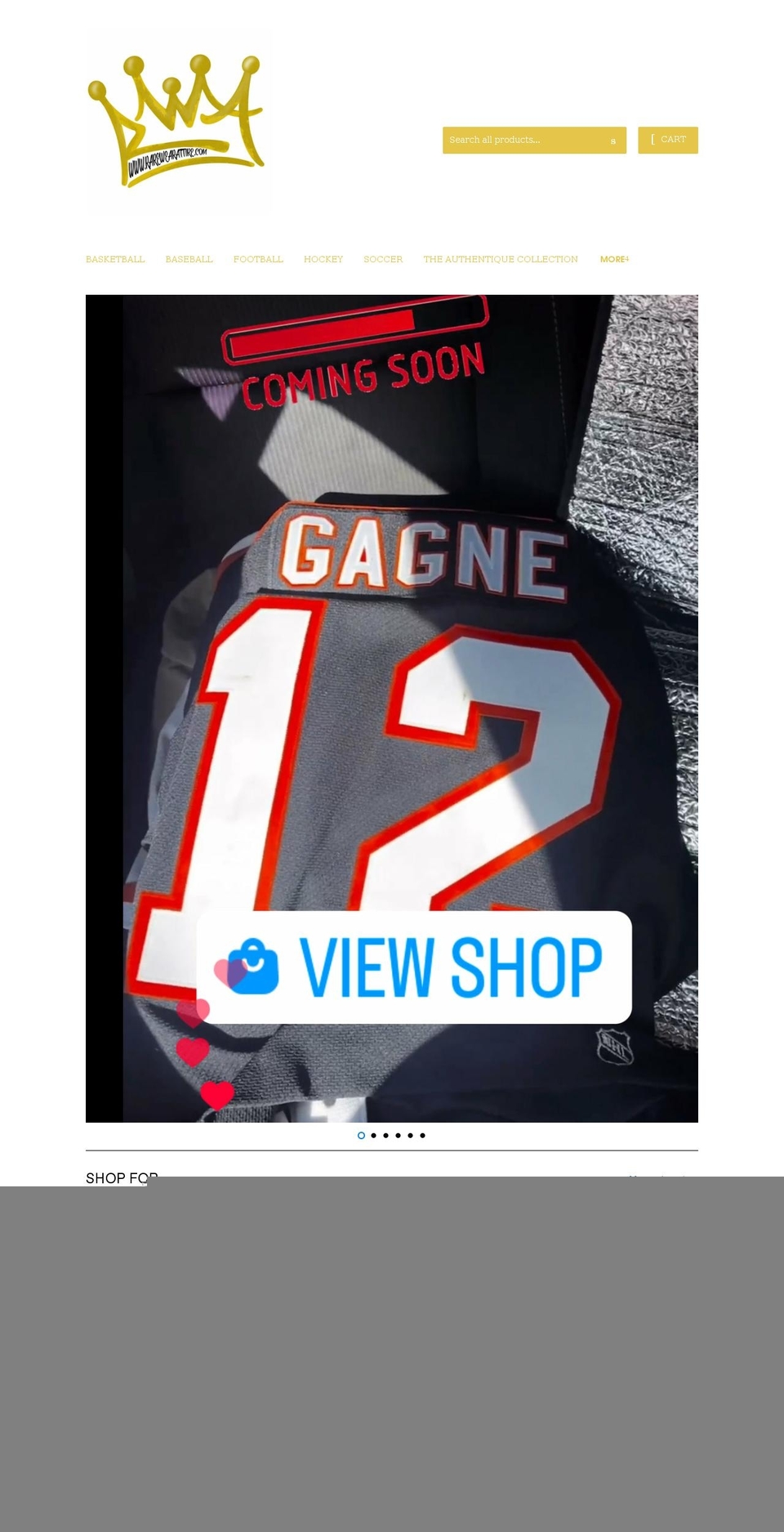 rarewearattire.com shopify website screenshot