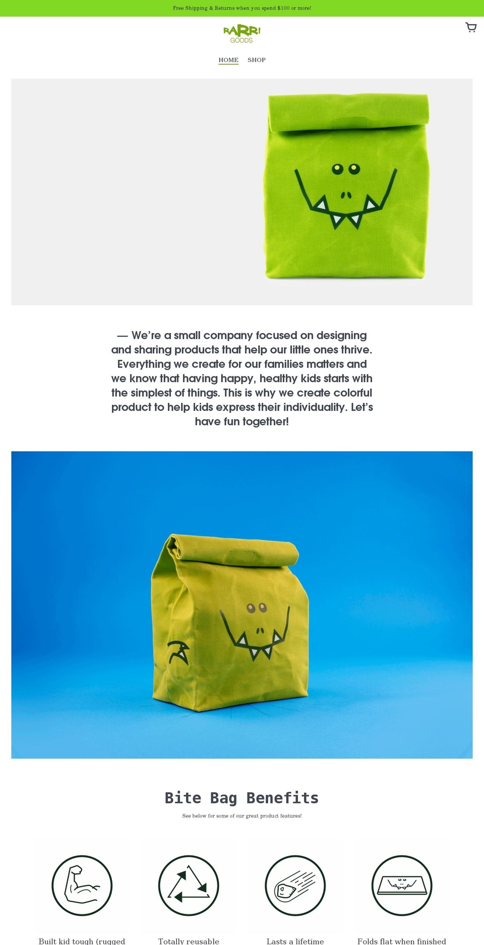 rarrgoods.com shopify website screenshot