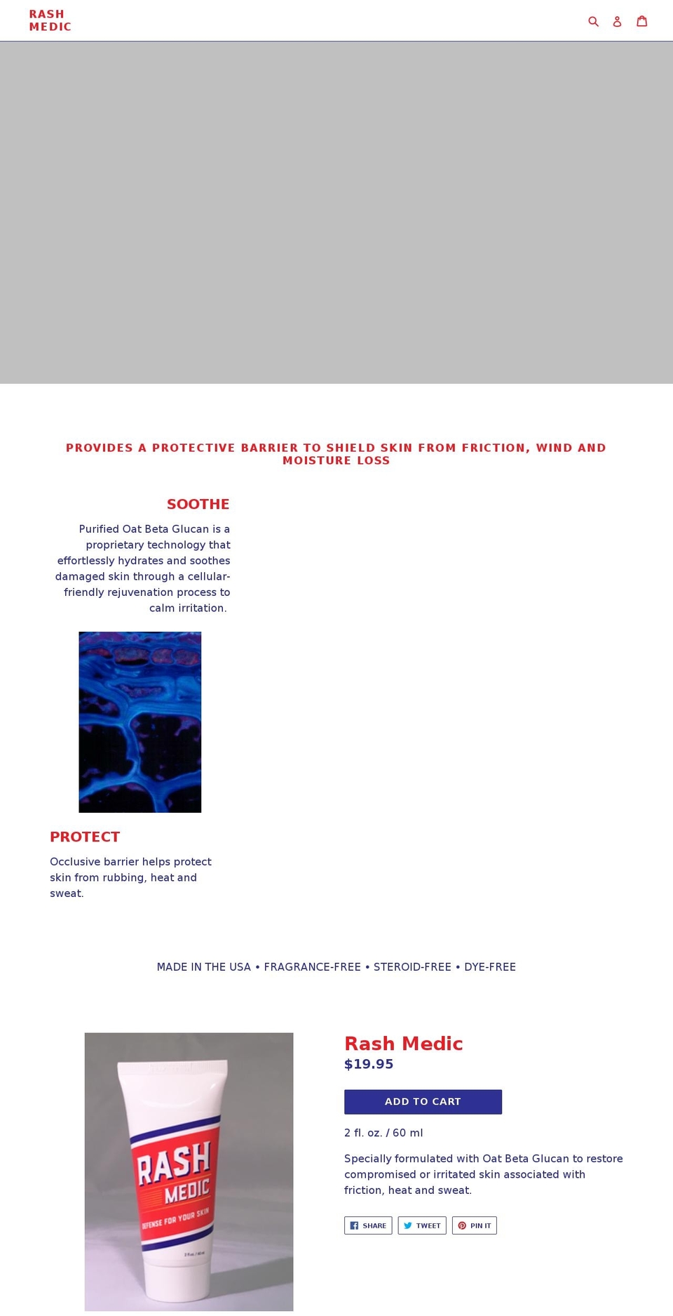 rashmedic.net shopify website screenshot
