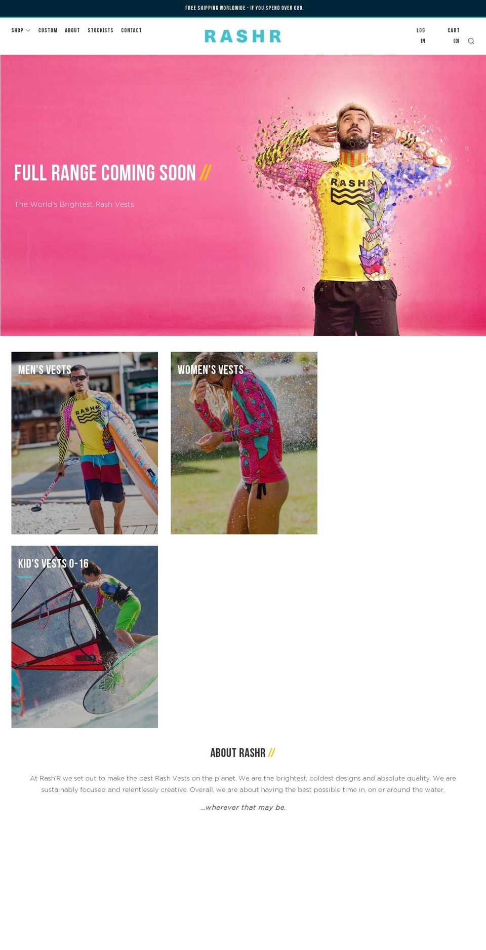 rashr.org shopify website screenshot