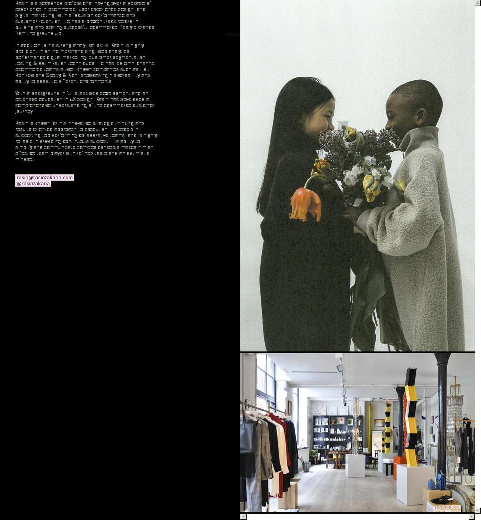 rasinzakaria.com shopify website screenshot