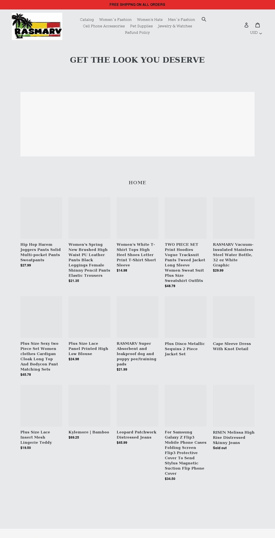 rasmarv.com shopify website screenshot