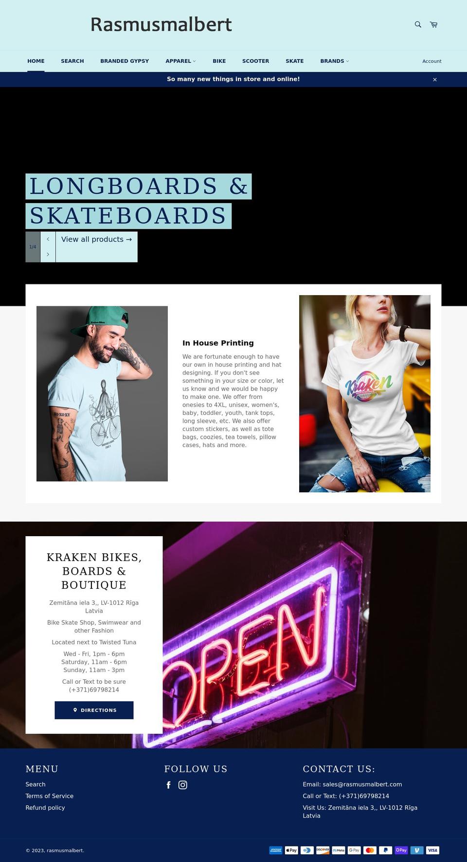 rasmusmalbert.com shopify website screenshot