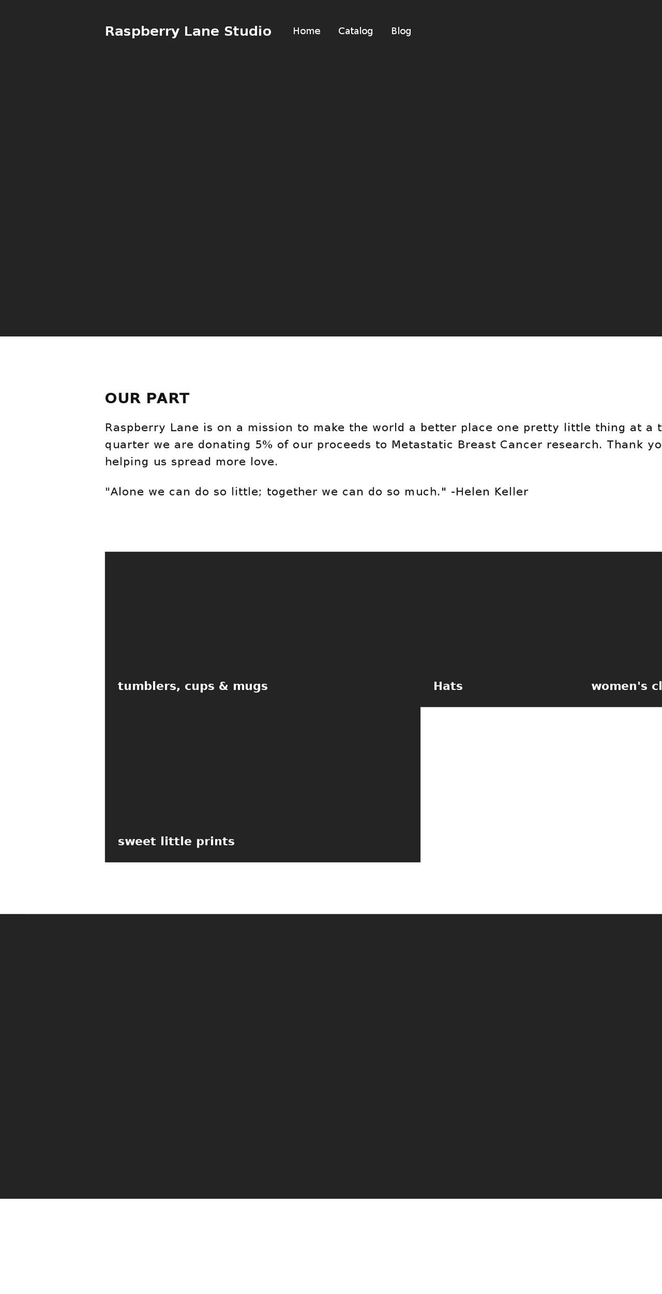 raspberrylanestudio.com — Shopify storefront screenshot