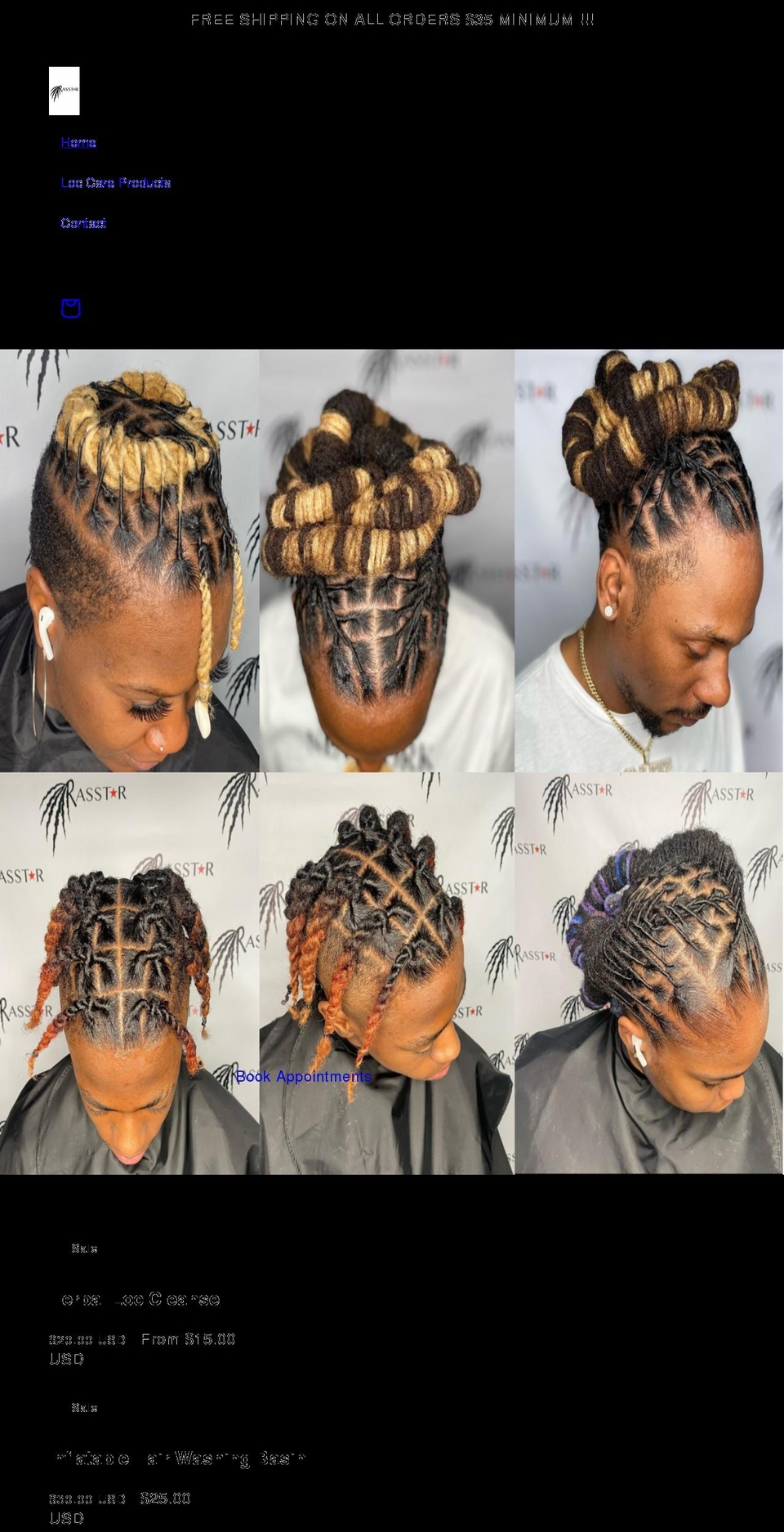 rasstartings.com shopify website screenshot