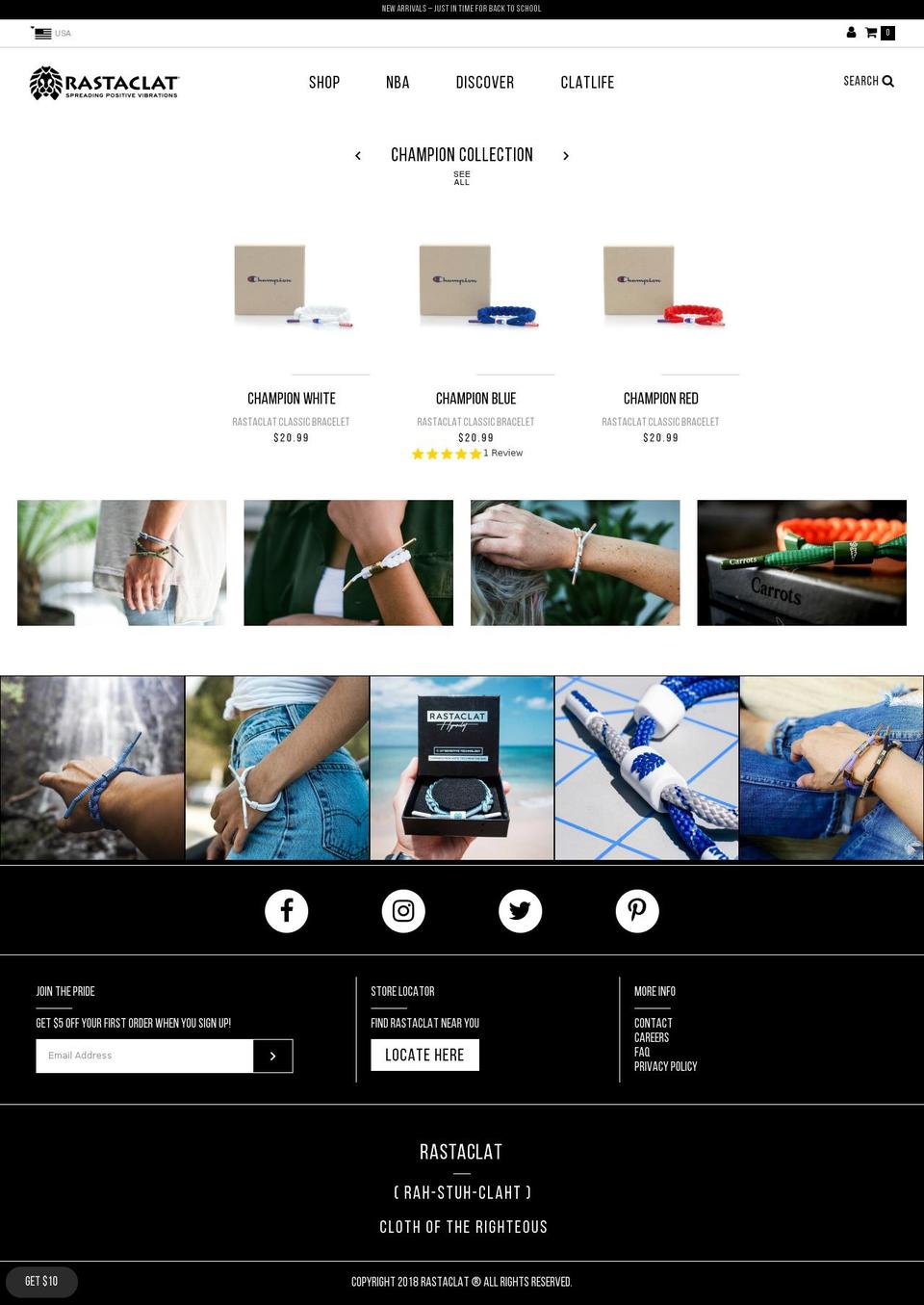 Rastaclat | User Experience Refinement Shopify theme site example rastaclats.com