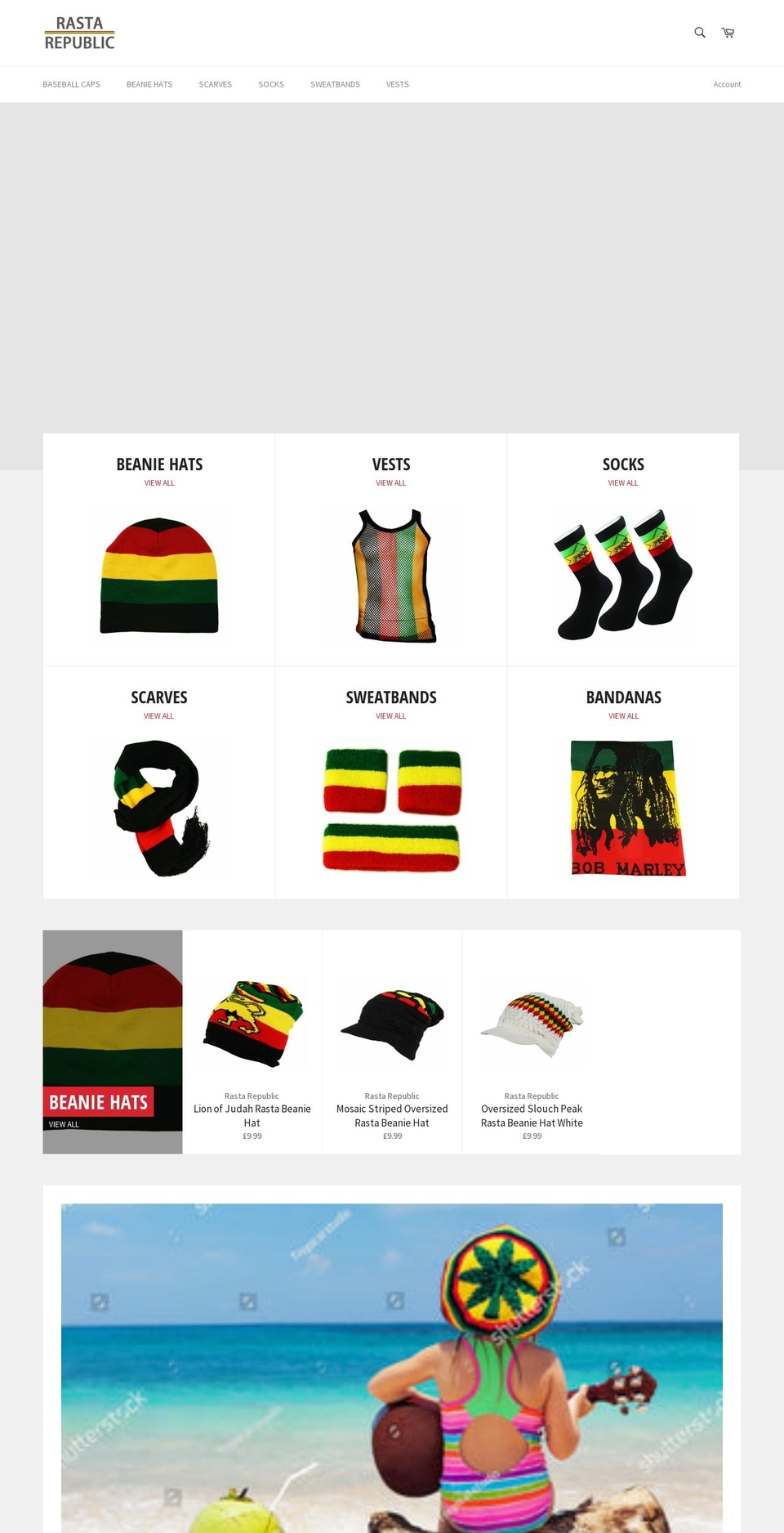 rastarepublic.co.uk shopify website screenshot