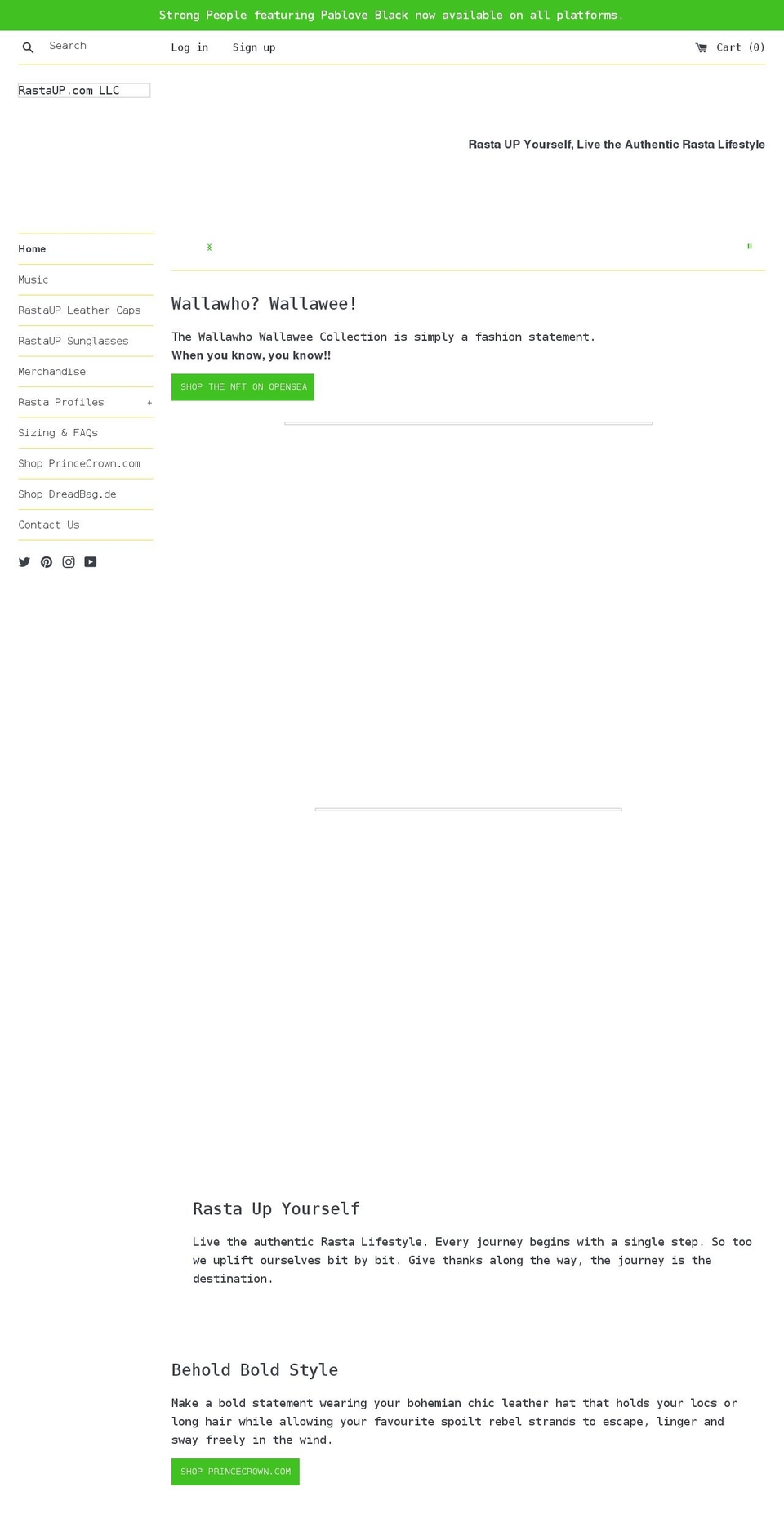rastaup.com shopify website screenshot