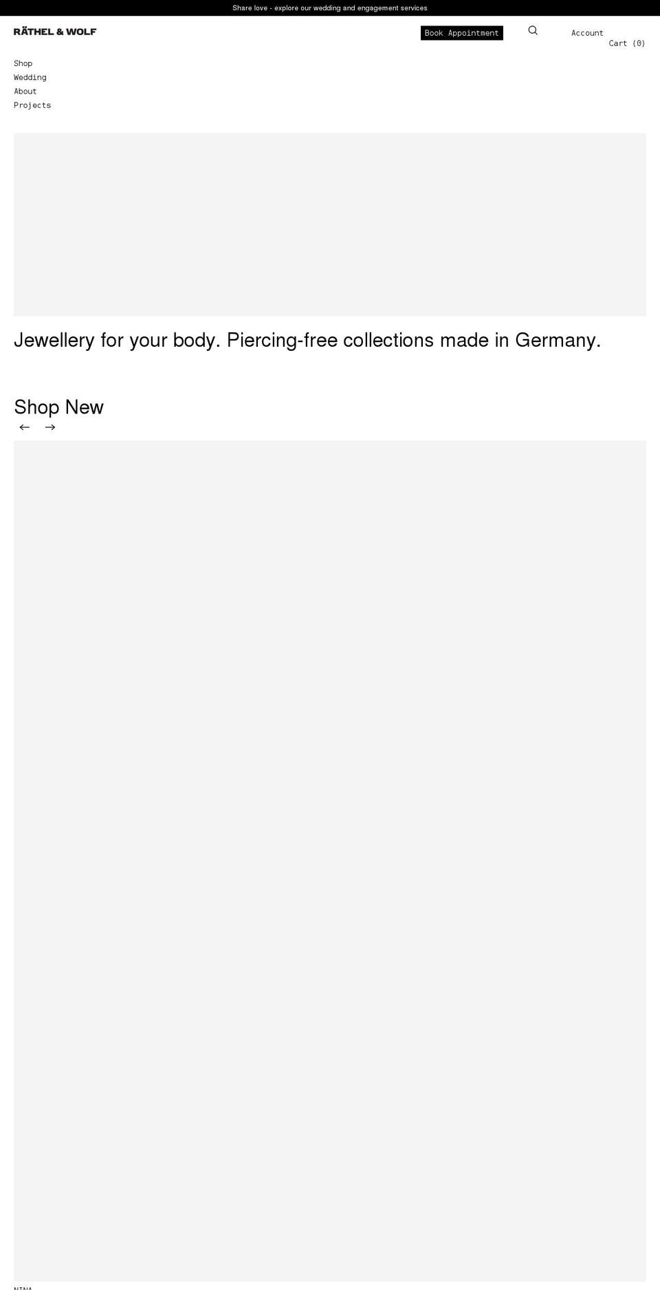 rathelwolf.com shopify website screenshot