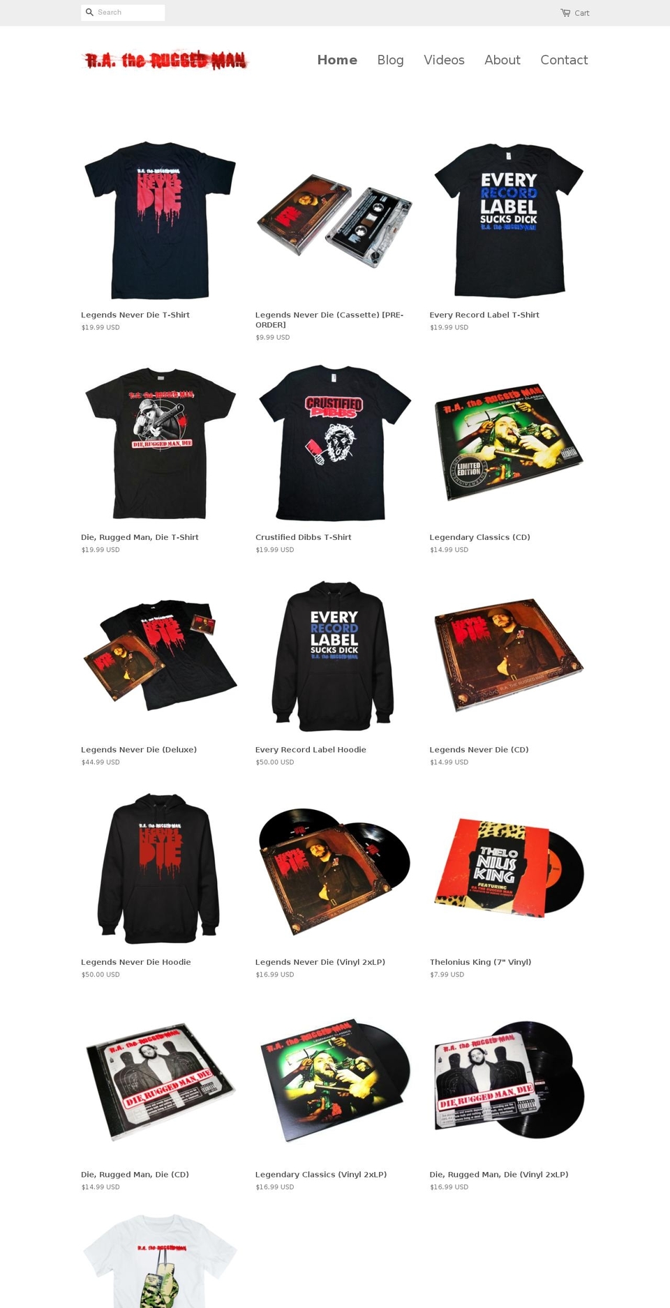 ratheruggedmanstore.com — Shopify storefront screenshot