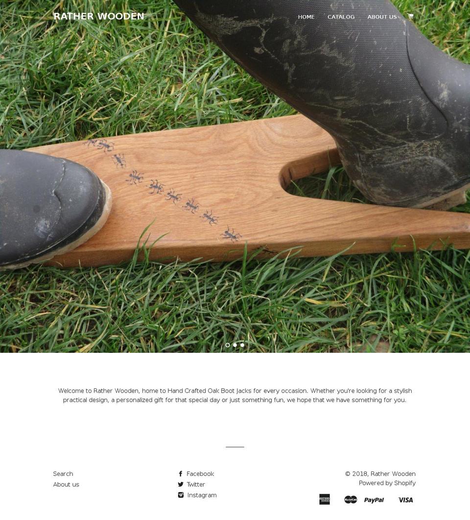 ratherwooden.com — Shopify storefront screenshot