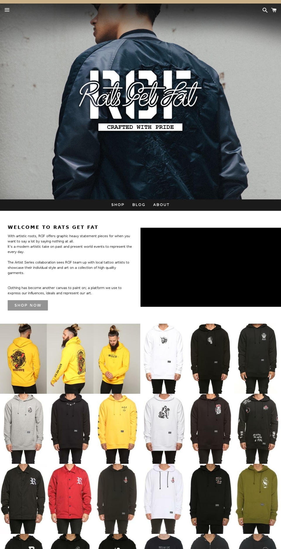 ratsgetfat.com.au shopify website screenshot