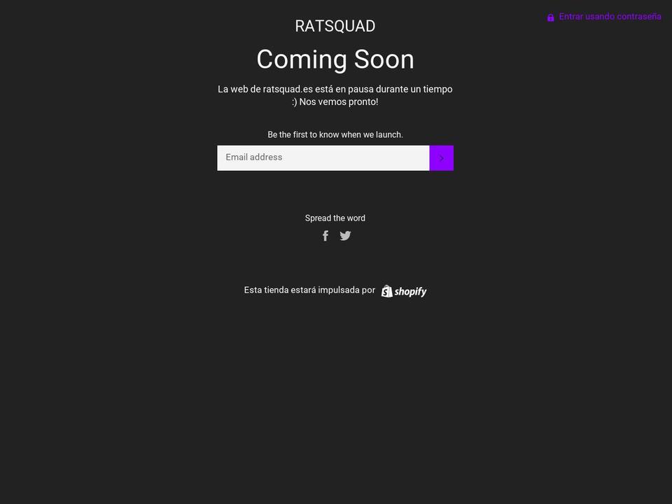 ratsquad.es shopify website screenshot