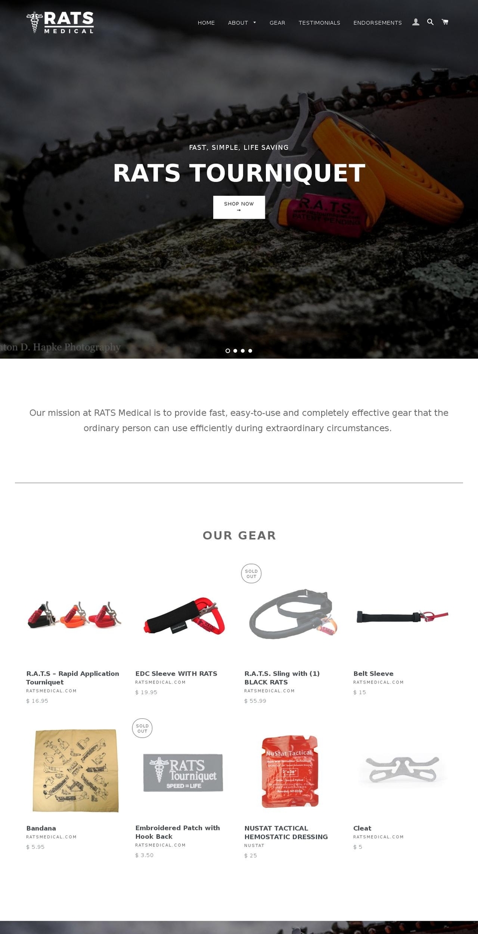 New Rapid Design from My Medic Shopify theme site example ratstourniquet.com