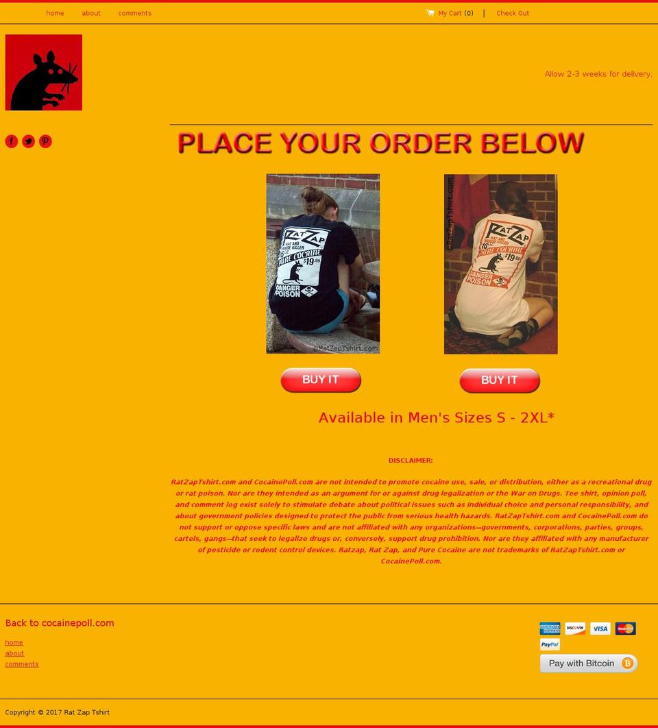 ratzaptshirt.com shopify website screenshot