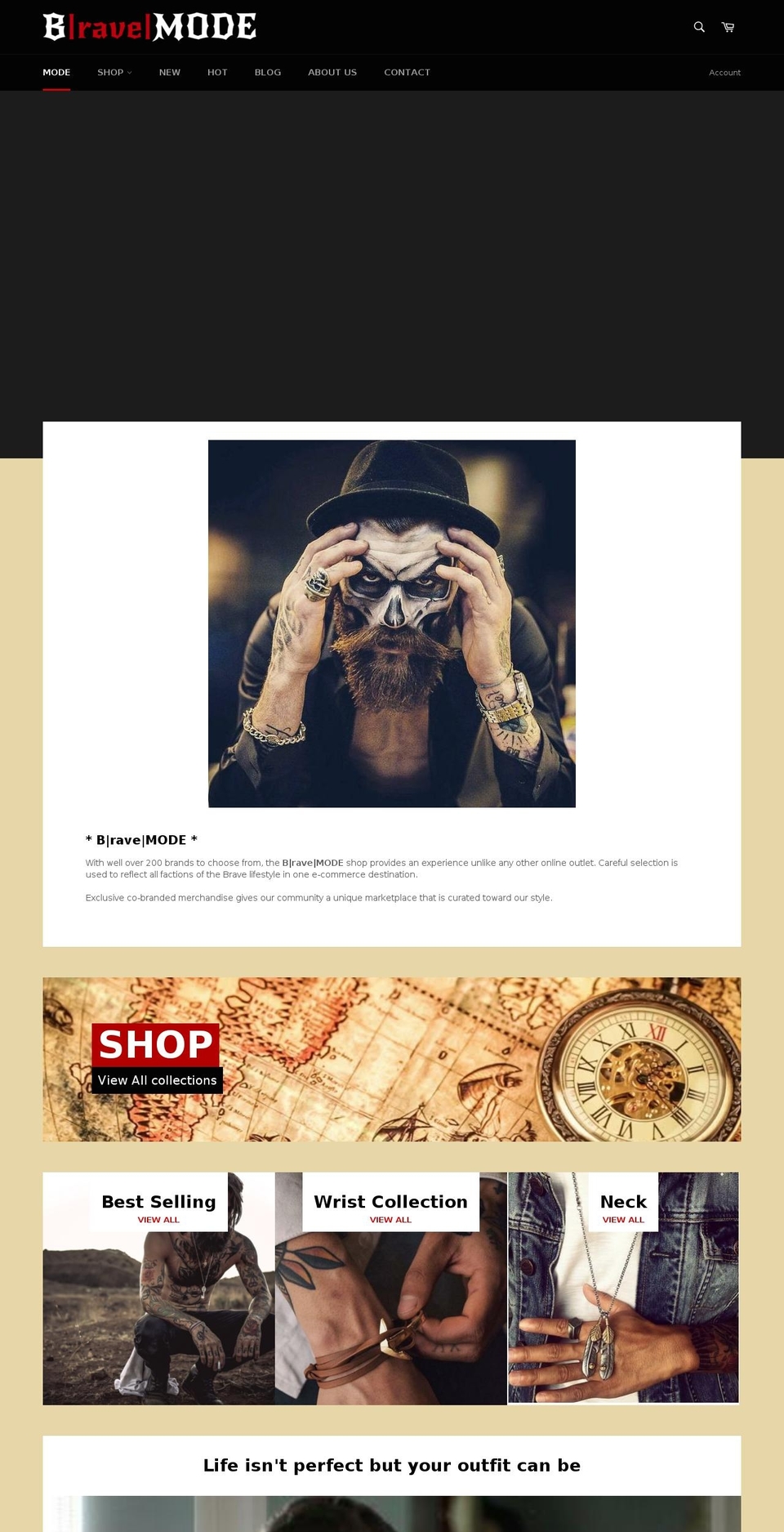 ravemode.com shopify website screenshot