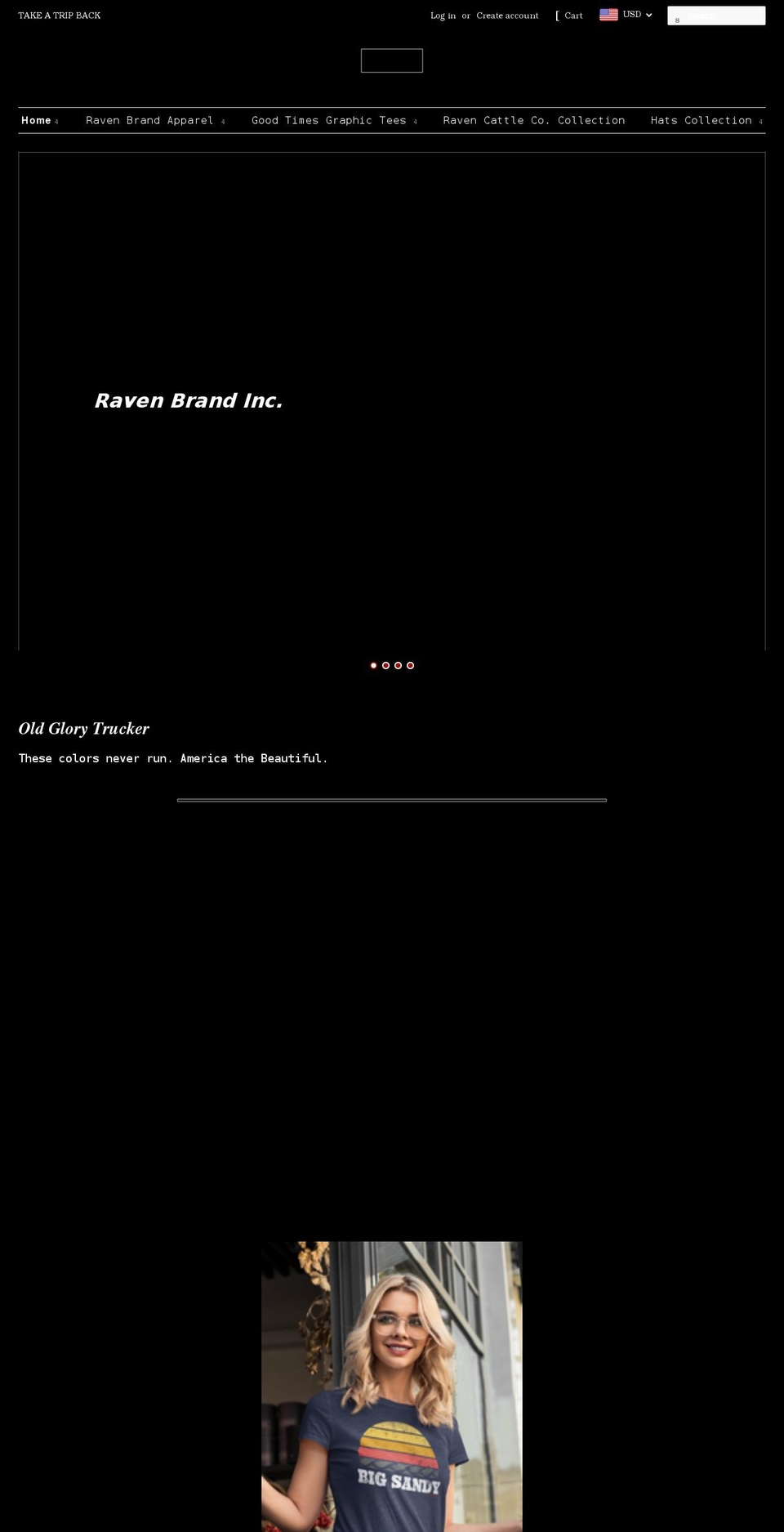 ravenbrandinc.com — Shopify storefront screenshot
