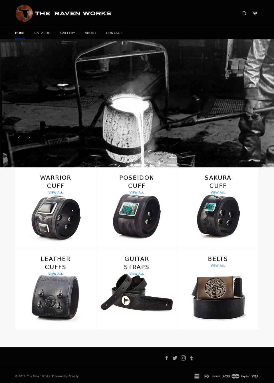 ravenbuckles.com — Shopify storefront screenshot