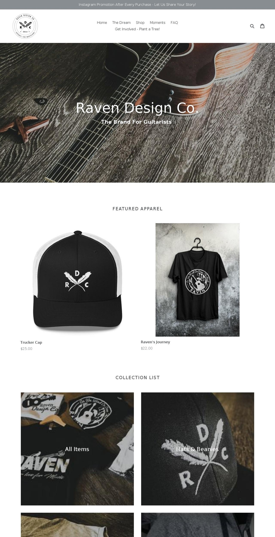 ravendesigncompany.com — Shopify storefront screenshot