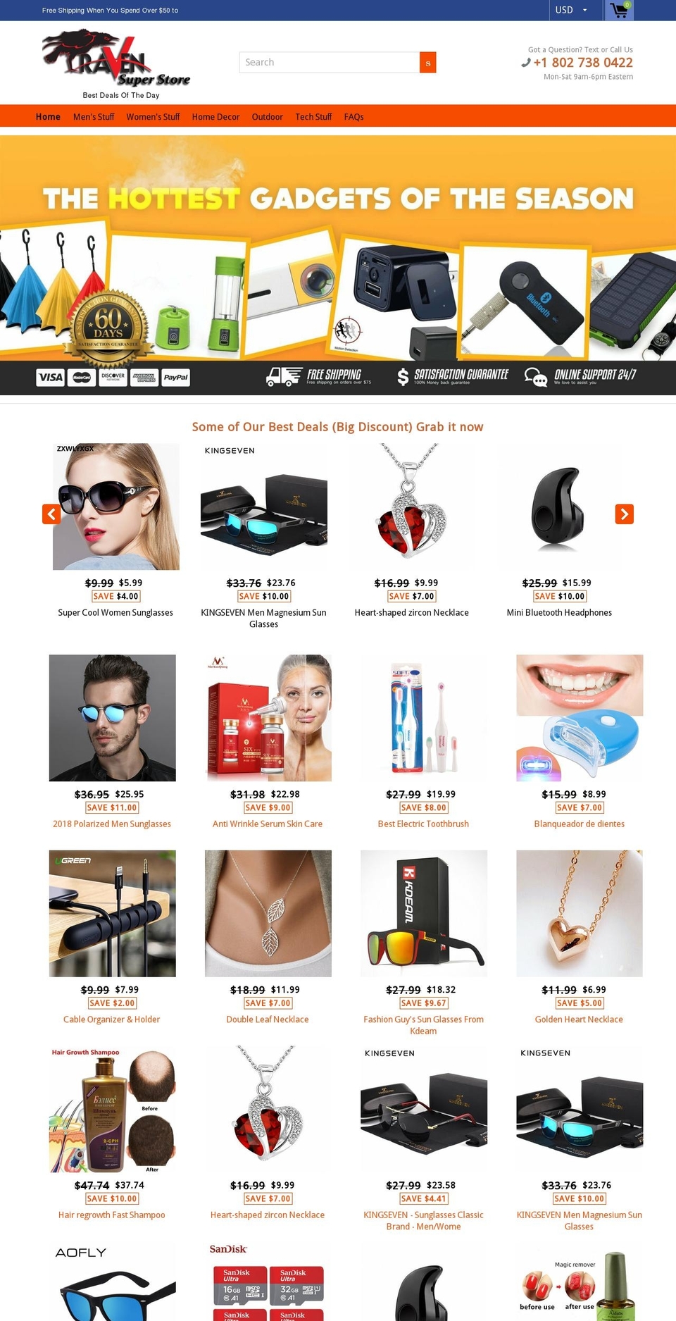 ravensuperstore.com shopify website screenshot
