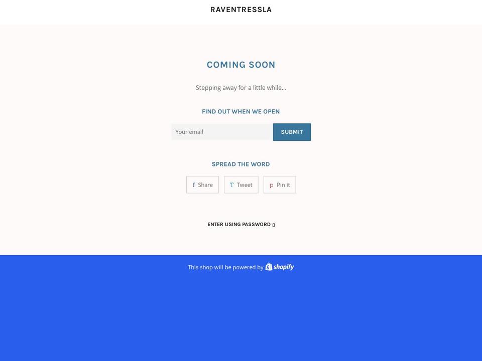 DropShipForSale Shopify theme site example raventressla.com