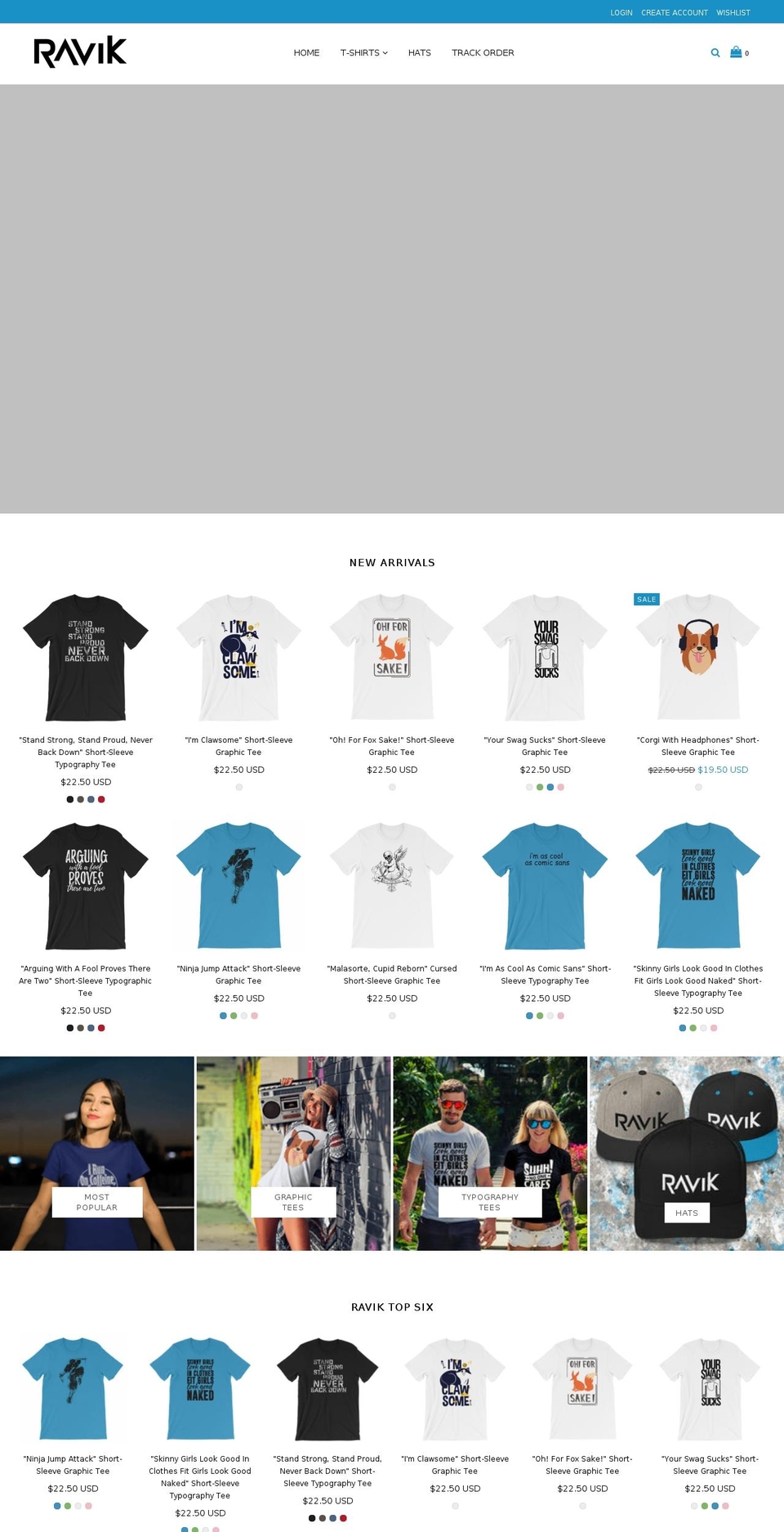 ravikapparel.com — Shopify storefront screenshot