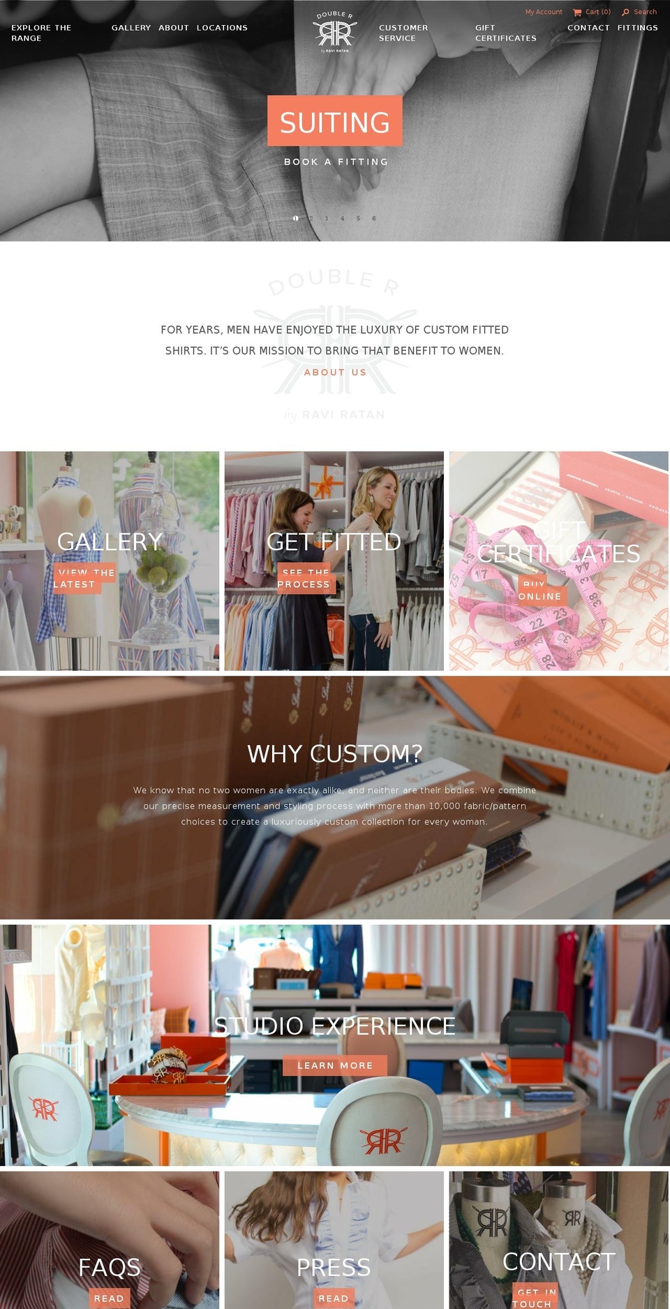 raviratan.net shopify website screenshot