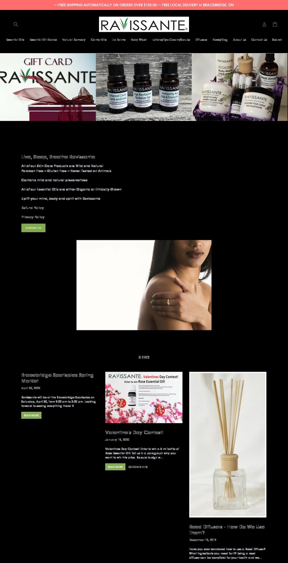 ravissantecanada.ca shopify website screenshot