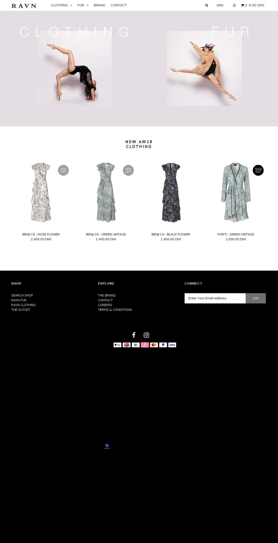 ravnravn.net shopify website screenshot