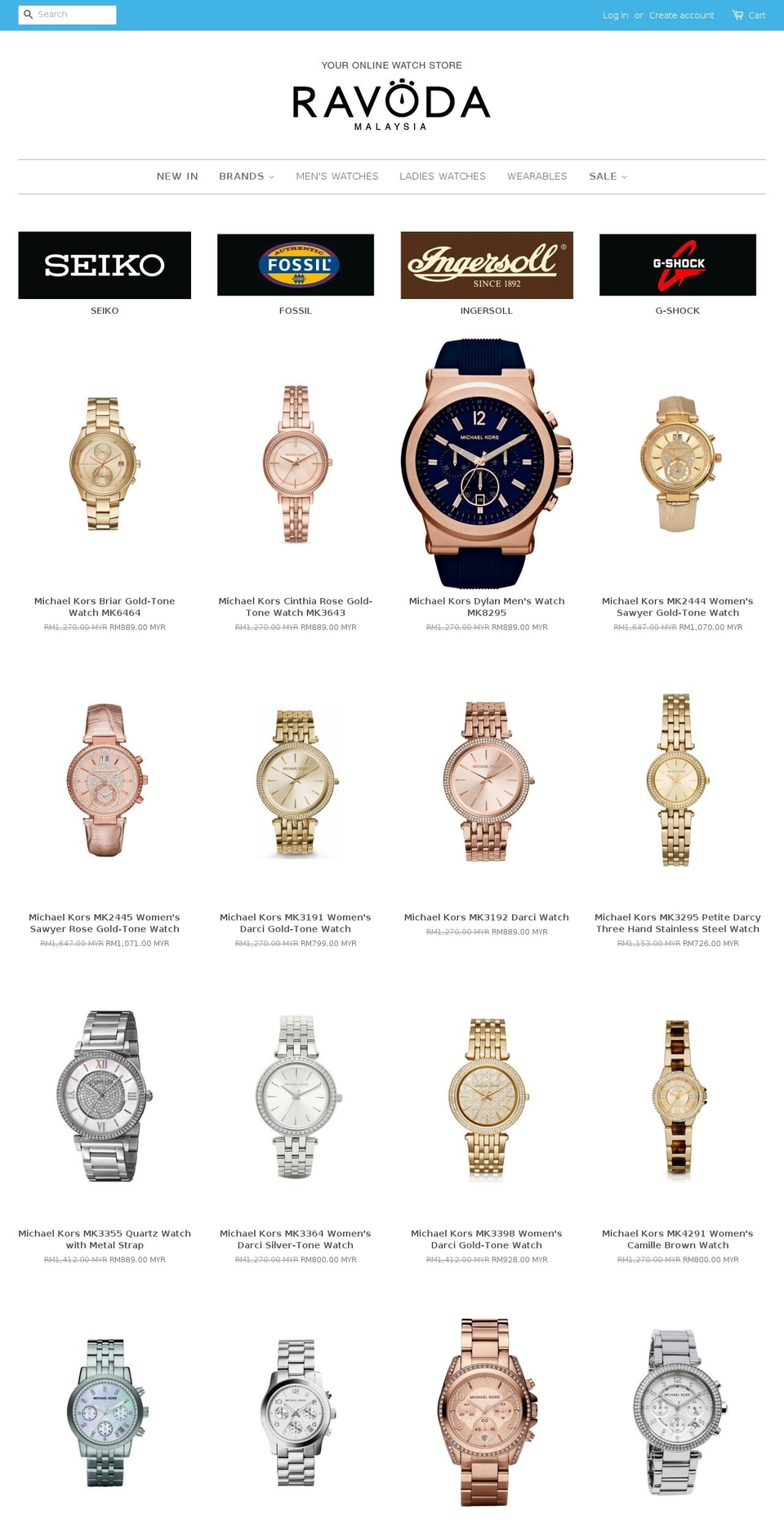 ravoda.com shopify website screenshot