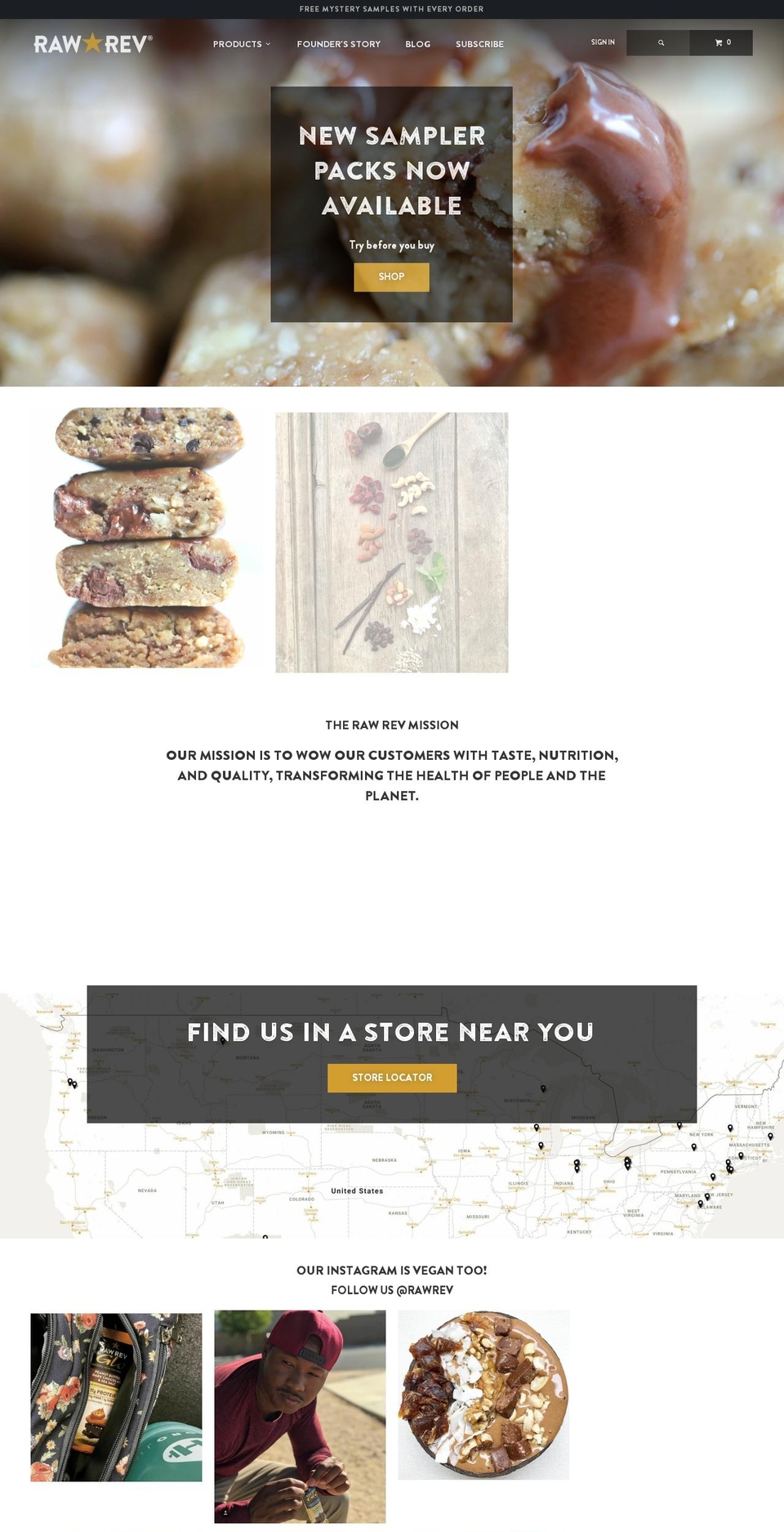 raw-revolution.com — Shopify storefront screenshot