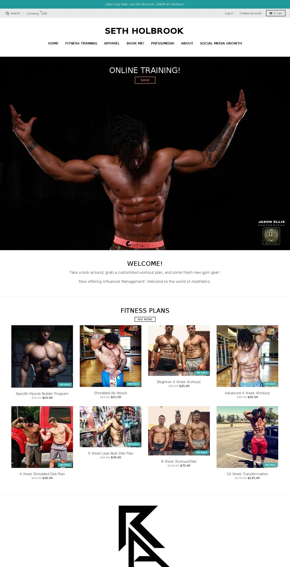 rawaesthetics.net shopify website screenshot
