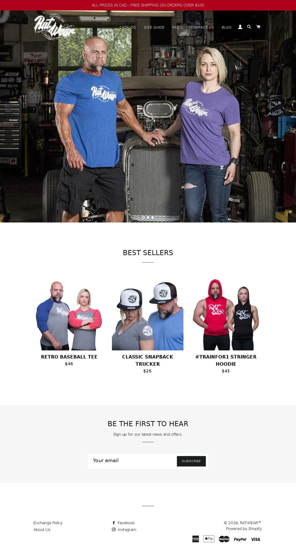 rawandtough.com — Shopify storefront screenshot