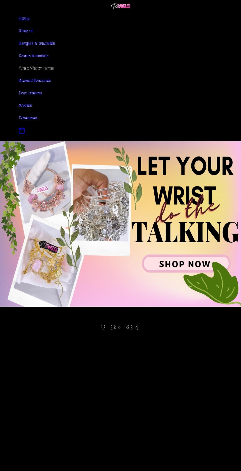 rawbangle.com shopify website screenshot