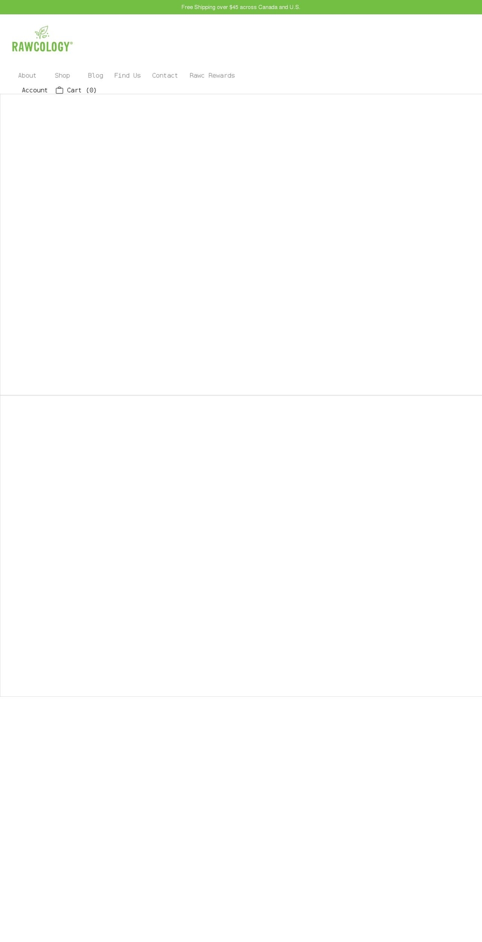 rawcology.com shopify website screenshot