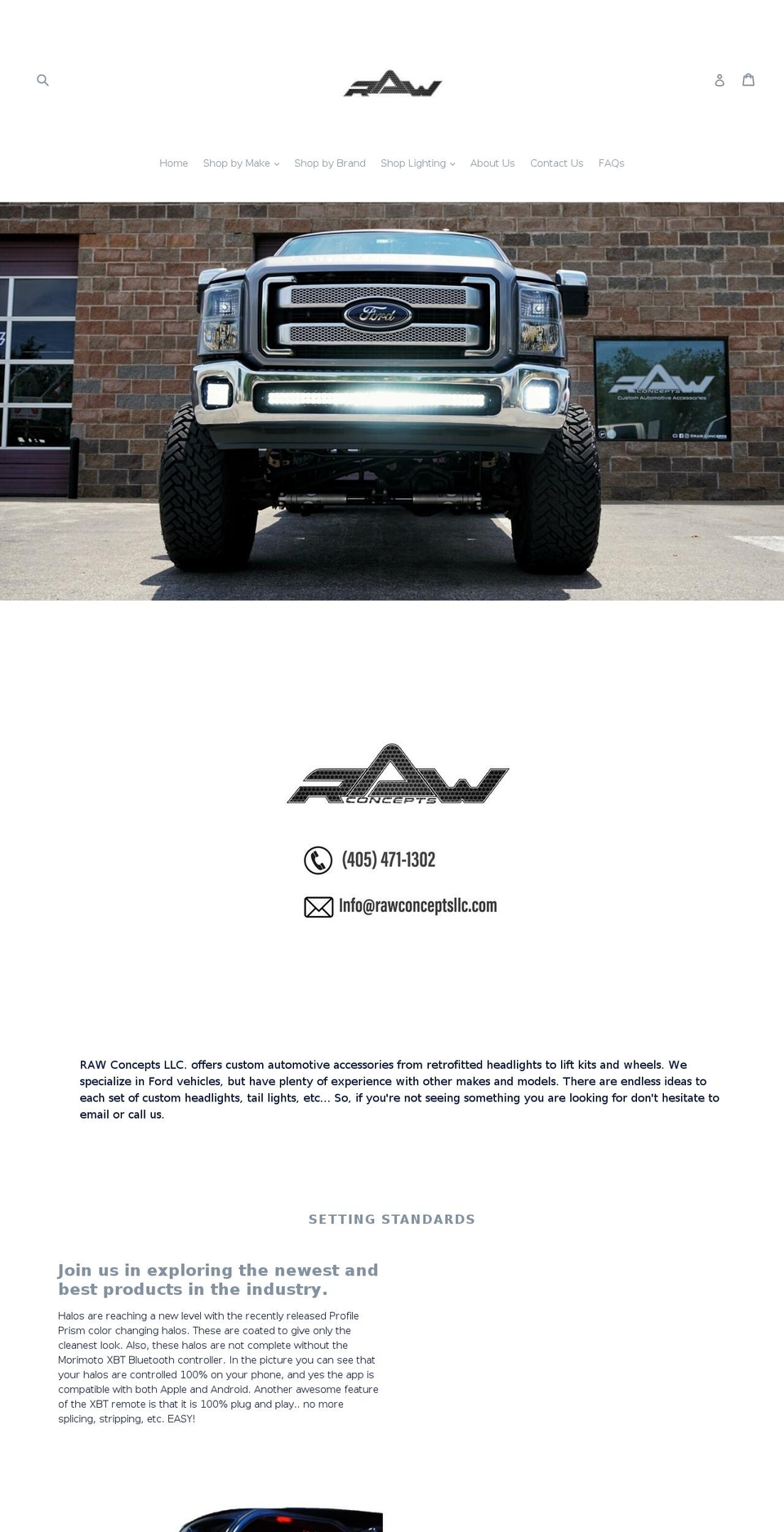 rawconceptsllc.com shopify website screenshot