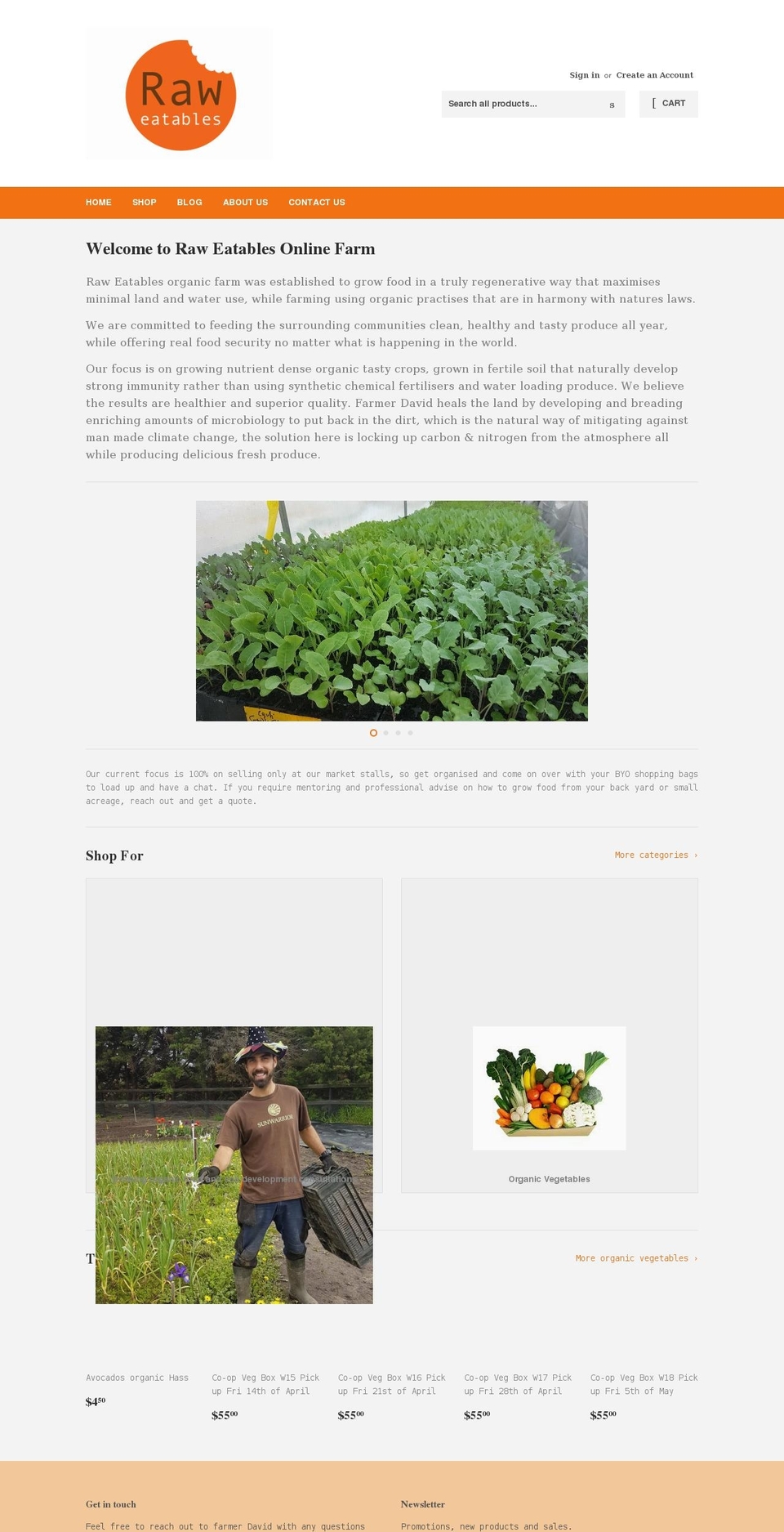 raweatables.com shopify website screenshot