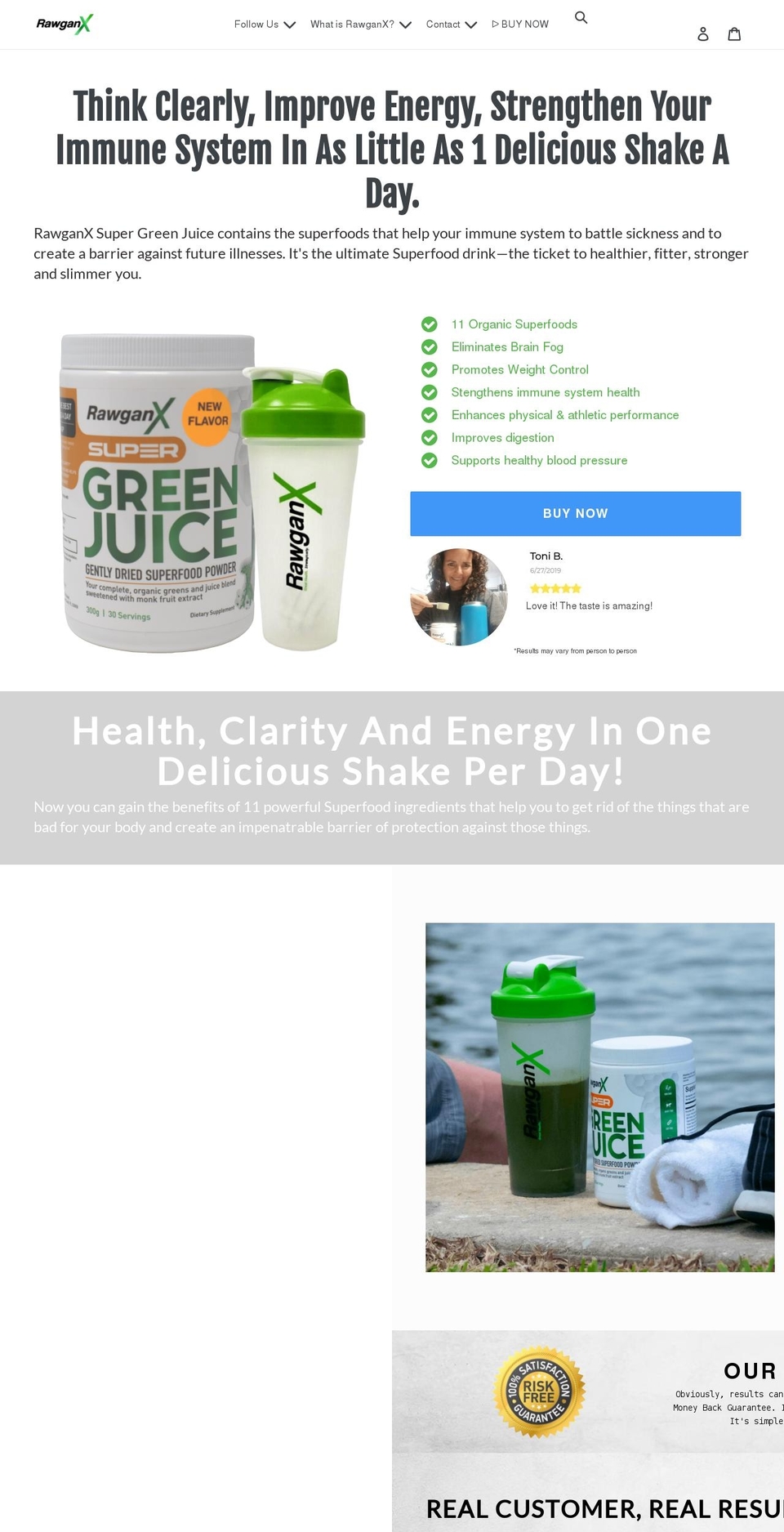 rawganx.com shopify website screenshot