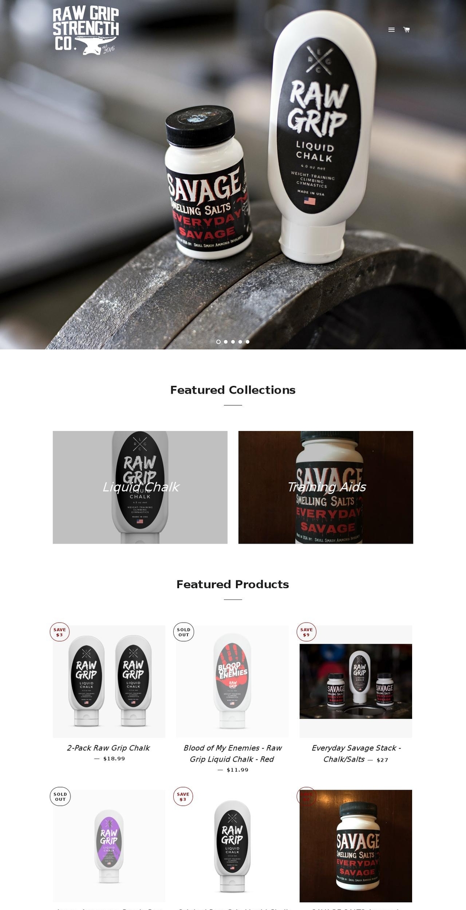 rawgripchalk.com — Shopify storefront screenshot
