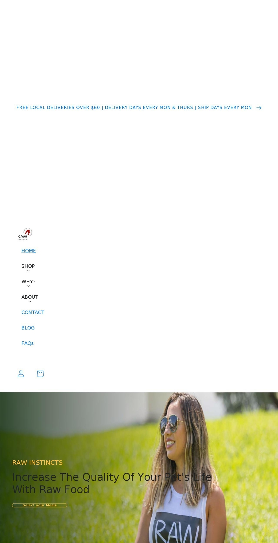 rawinstinctsmia.com shopify website screenshot