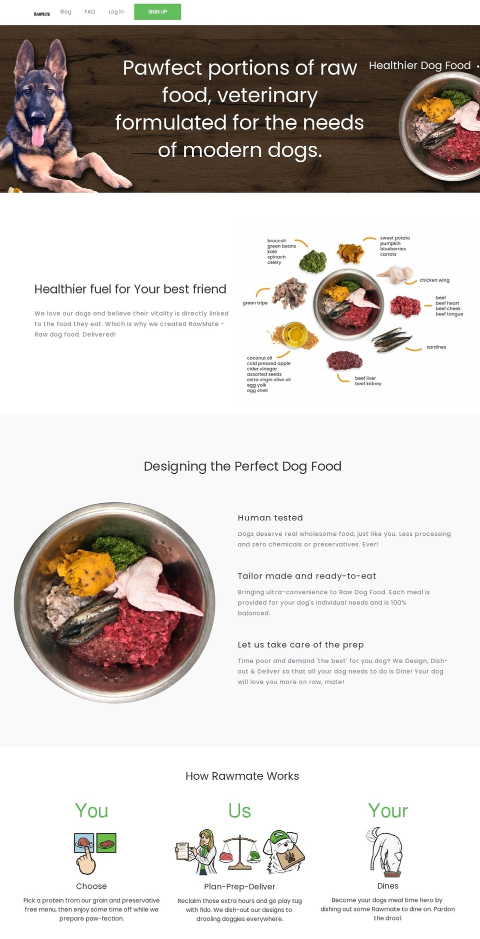 rawmate.com shopify website screenshot