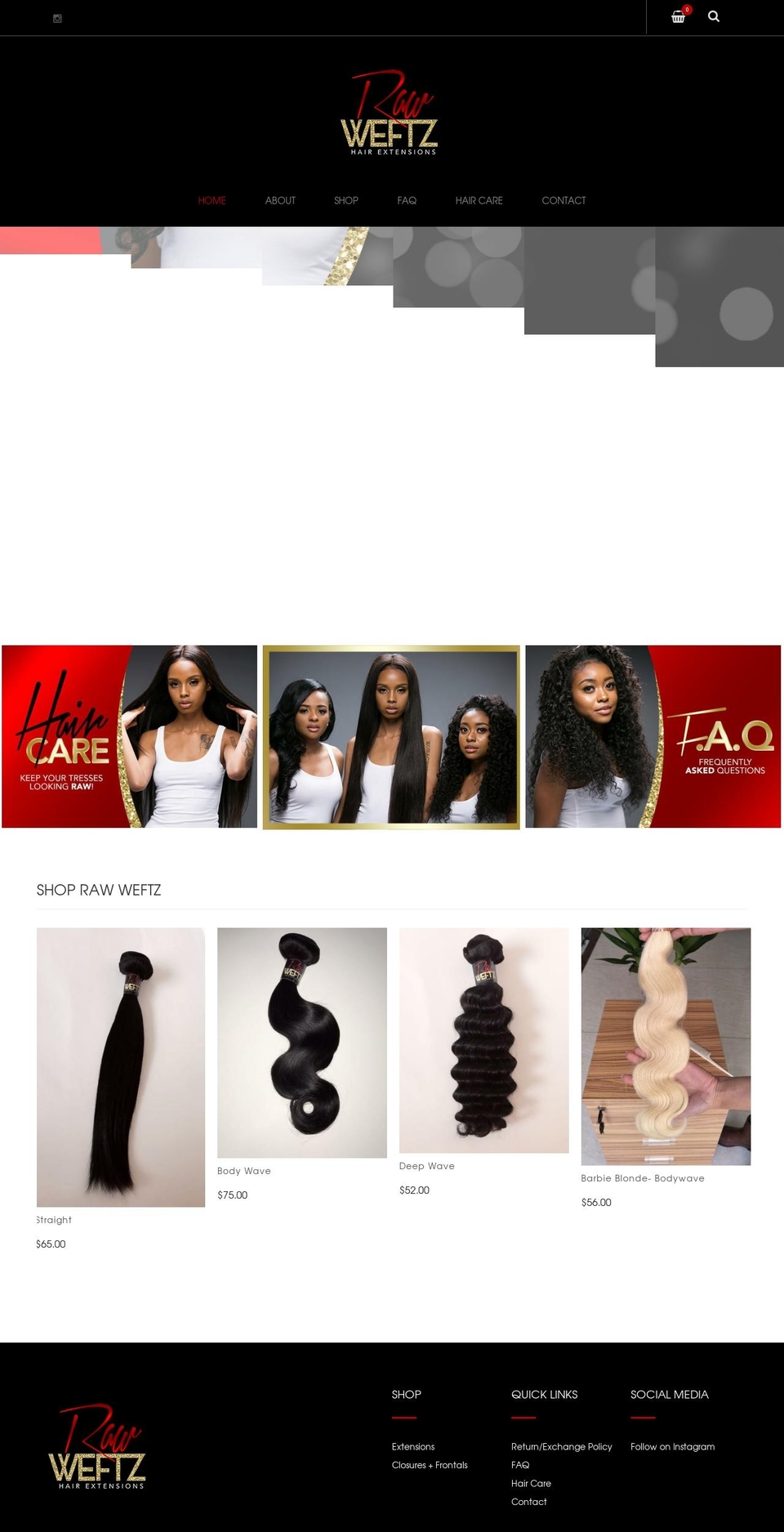 rawweftz.com — Shopify storefront screenshot