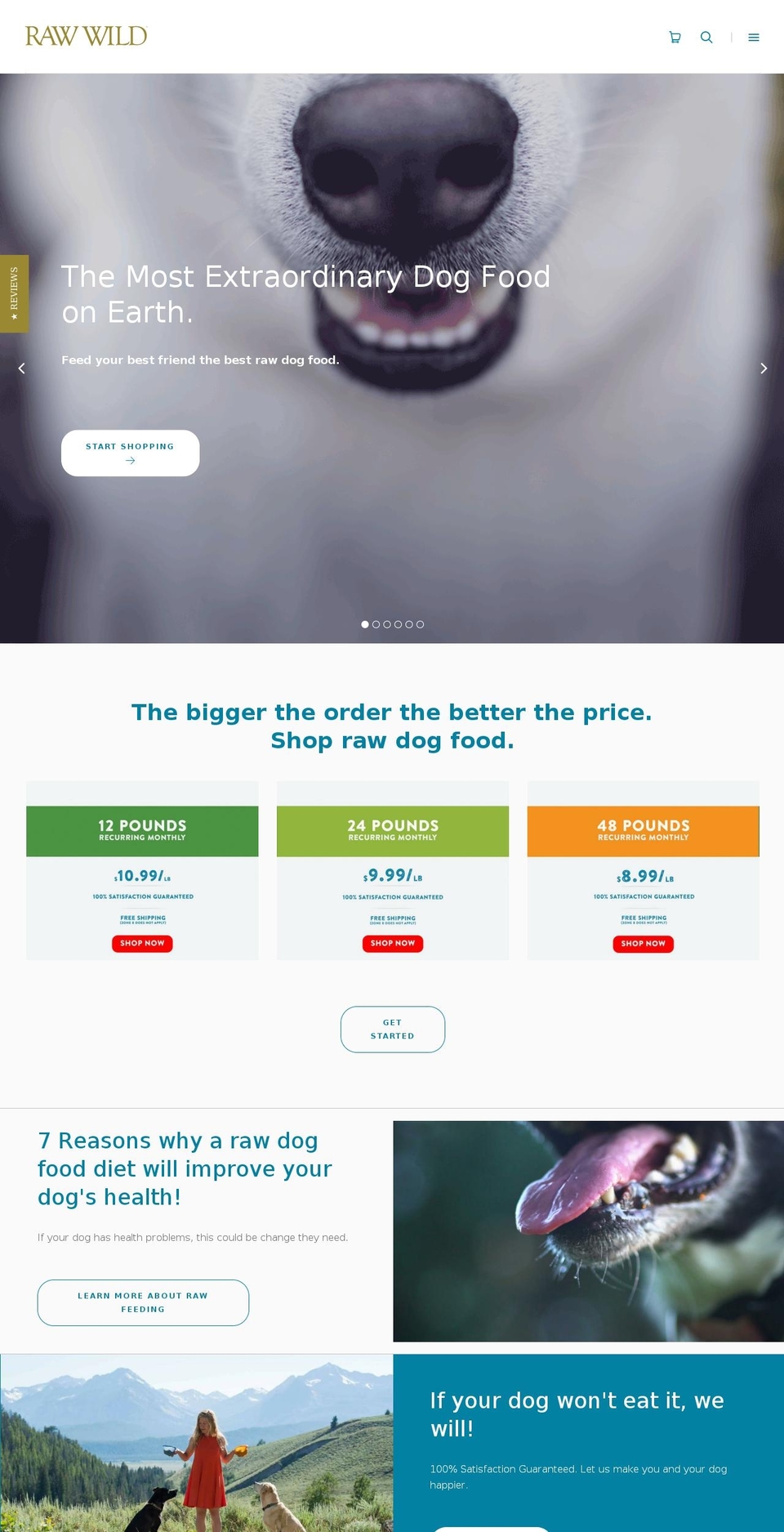 rawwild.com shopify website screenshot